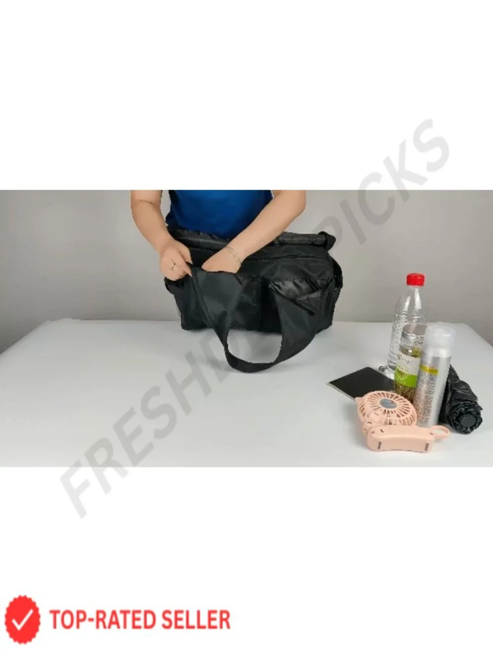 Large Capacity Waterproof Nylon Hobo Shoulder Bag for Work Travel